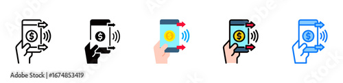 Mobile Pay icon multiple style 