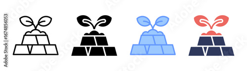 Investment Icon Set Multiple Style Collection