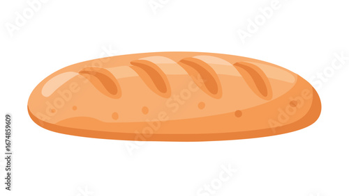 Freshly baked artisan bread loaf bakery food