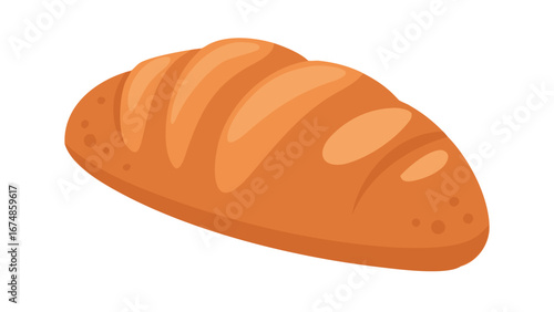 Freshly baked artisan bread with golden crust bakery food