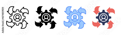 Problem Solving Icon Set Multiple Style Collection