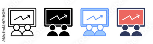 Analytical Thinking Icon Set Multiple Style Collection