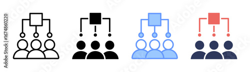 Leadership Icon Set Multiple Style Collection