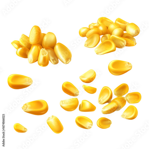 Corn cob PNG cutout isolated on white and transparent background. corn cob, fresh corn, corn PNG, corn cutout, isolated corn, corn on white, corn transparent background, sweet corn, organic corn.