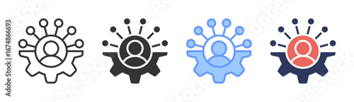 Stakeholder Icon Set Multiple Style Collection