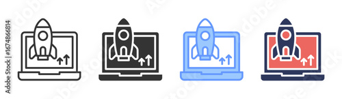Deployment Icon Set Multiple Style Collection