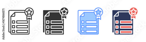 Features Icon Set Multiple Style Collection