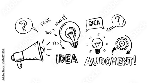 Announcement Speech Bubble with Starburst notification