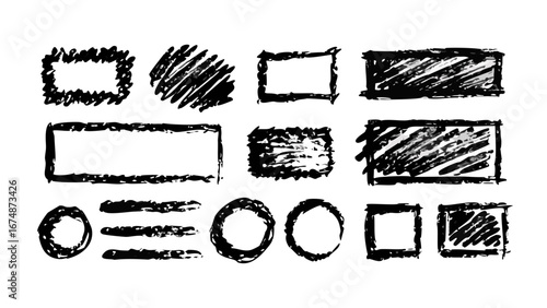 Chalk Texture Strokes hand drawn grunge