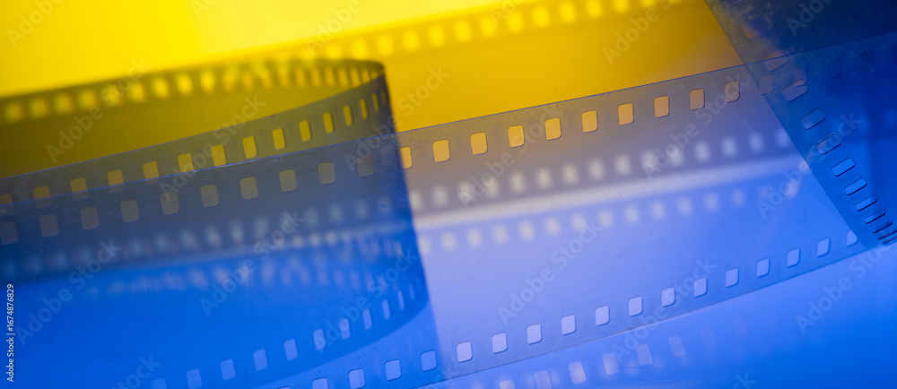 Obraz premium abstract horizontal background with film strip