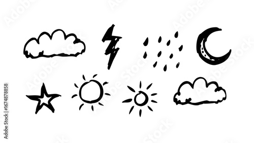 Hand Drawn Wheat Stalk Silhouette grain agriculture