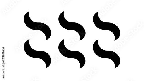 Swirling Black Smoke Wisps abstract
