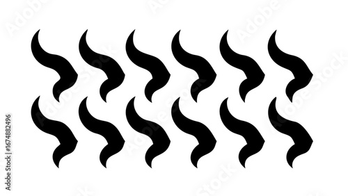Swirling Black Smoke Wisps abstract