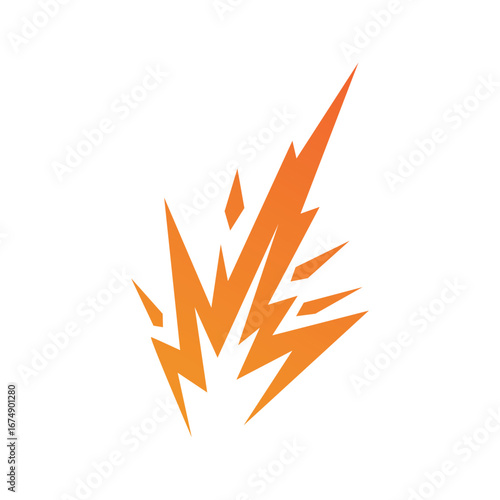 outer space concept with meteorite logo, space rock as asteroid simple silhouette vintage symbol illustration brand or business product and design template