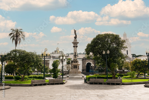 Historic structure in Quito's central square