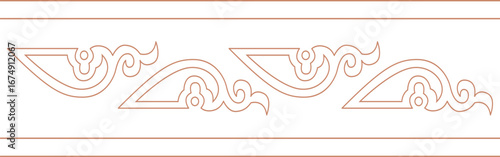 Thai Lanna Swirl Frame
