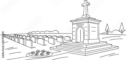 military-cemetery-with-eternal-flame-memorial-vect_traced