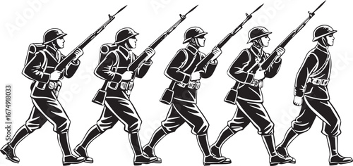 soldiers-marching-in-formation-illustration-bundle_traced