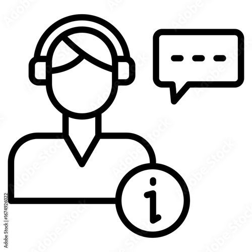 Service Agent Icon Element For Design