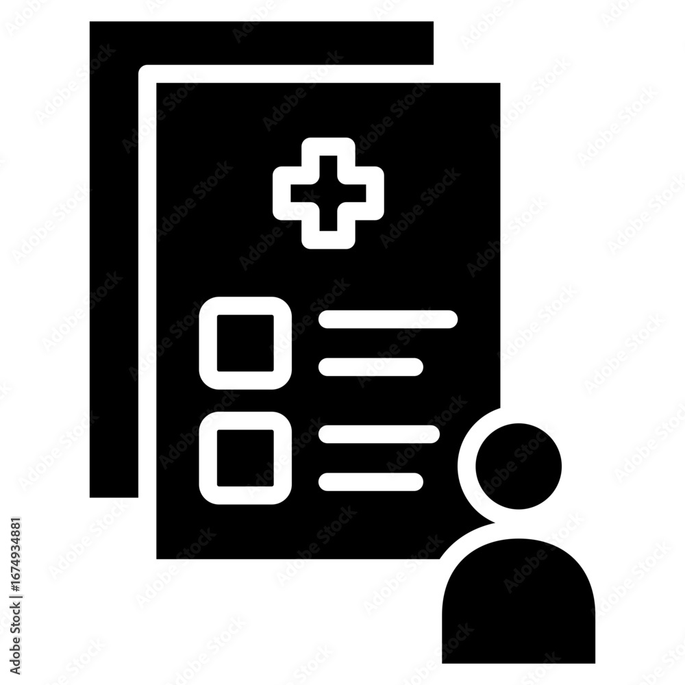 Obraz premium Data Health Icon Element For Design