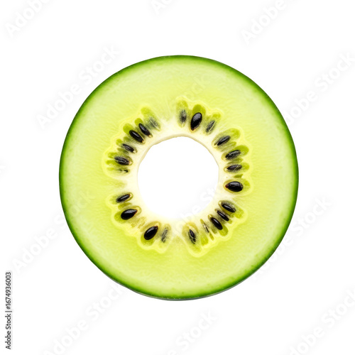 kiwi slice unveiling natures emerald ring, a culinary delight