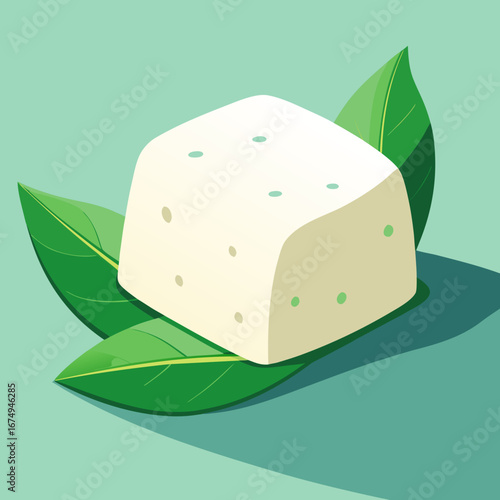 Slice of swiss cheese with holes on a white plate