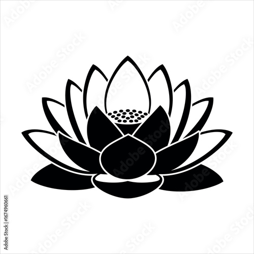Lotus Flower Silhouette