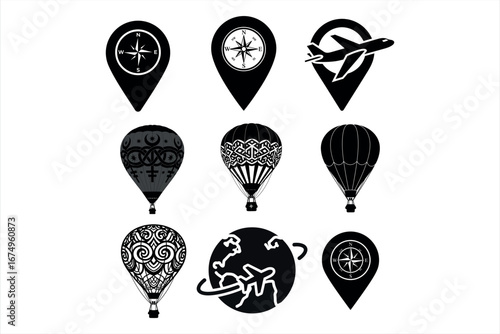 Global Journey Vector Set
