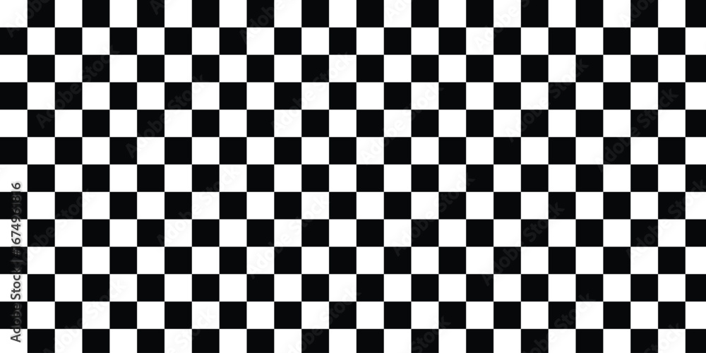 Fototapeta premium Seamless repeating pattern with small hand drawn checkerboard. Stylish summer checker for cosmetics, fabric, classy packaging projects, wallpaper. Vector flat illustration. eps 10