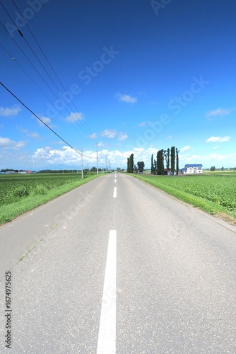 Rural roads in Hokkaido