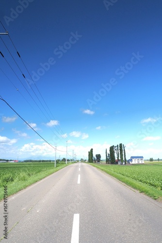 Rural roads in Hokkaido