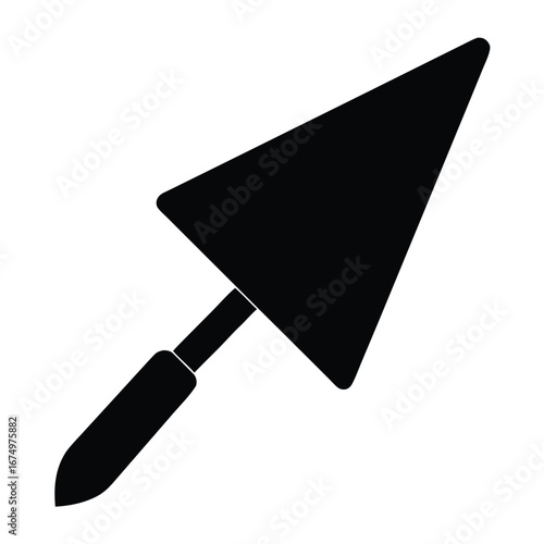 Black trowel tool construction gardening