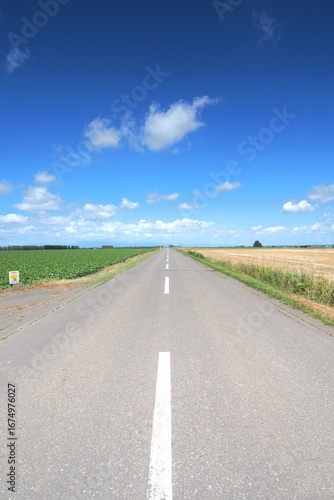 Rural roads in Hokkaido