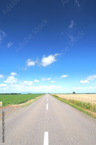 Rural roads in Hokkaido