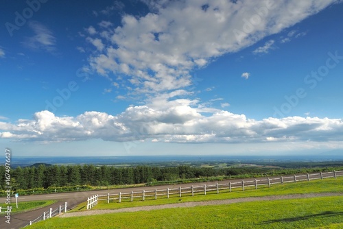 landscape with clouds