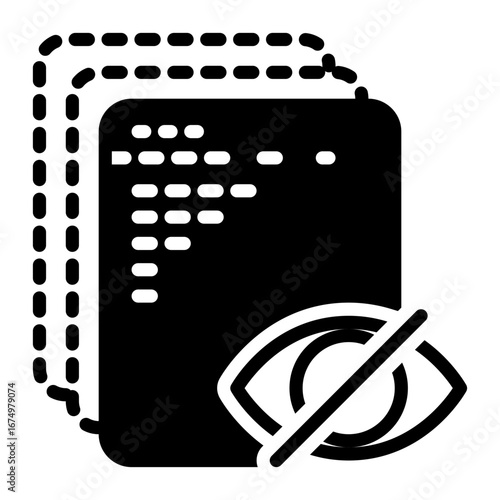 Hide Page icon, glyph icon style