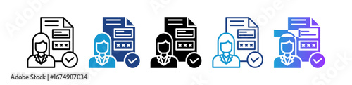 Customer Profile multiple icon