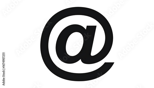 Bold At Symbol Icon.