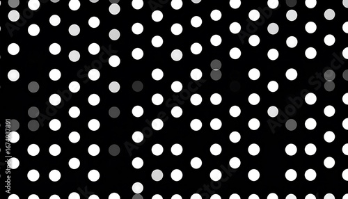 White Dots Black Background Texture.