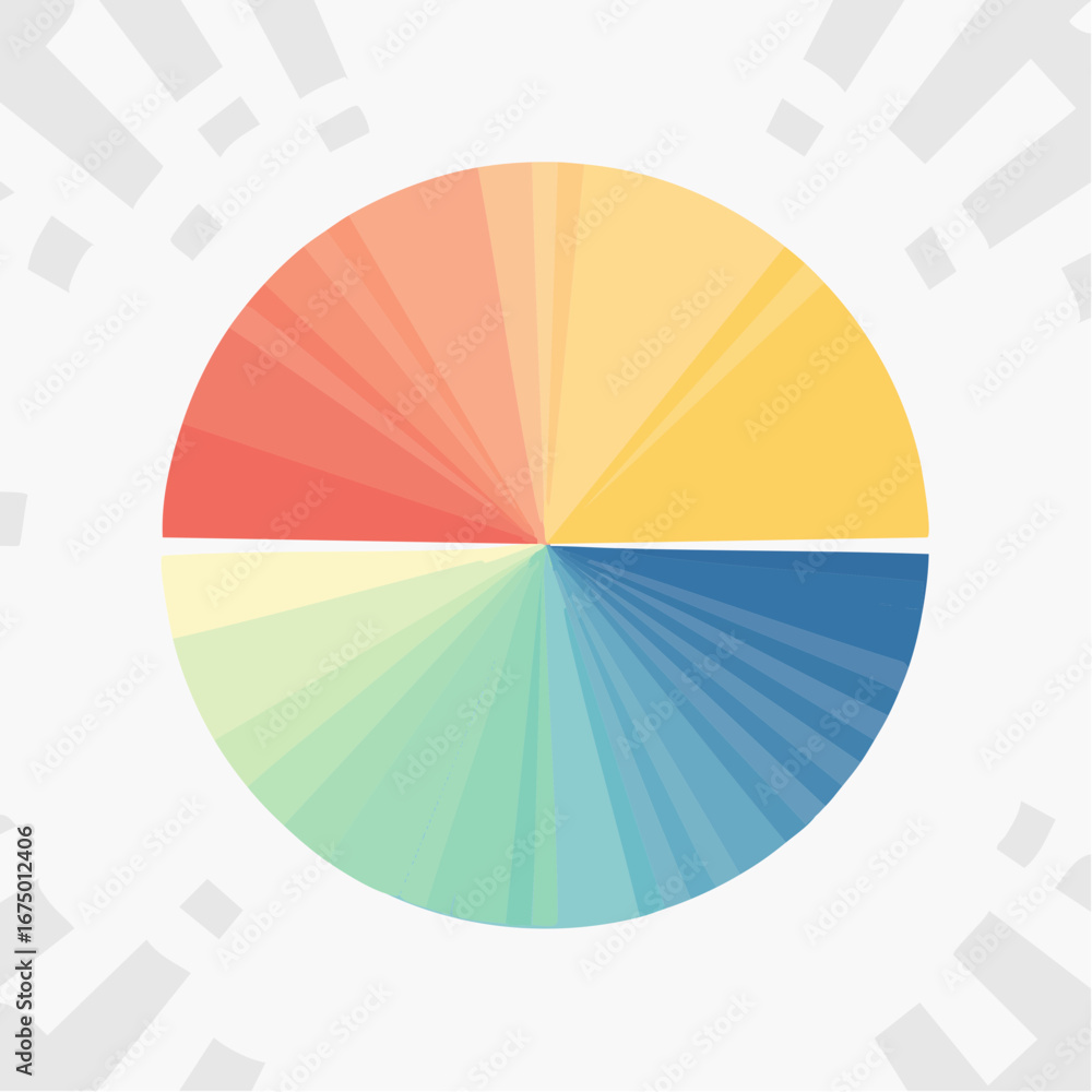 Obraz premium Colorful Pie Chart Design
