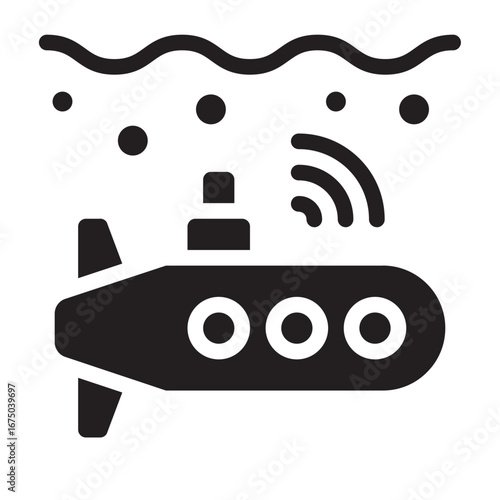 Underwater Robots  Solid Icon