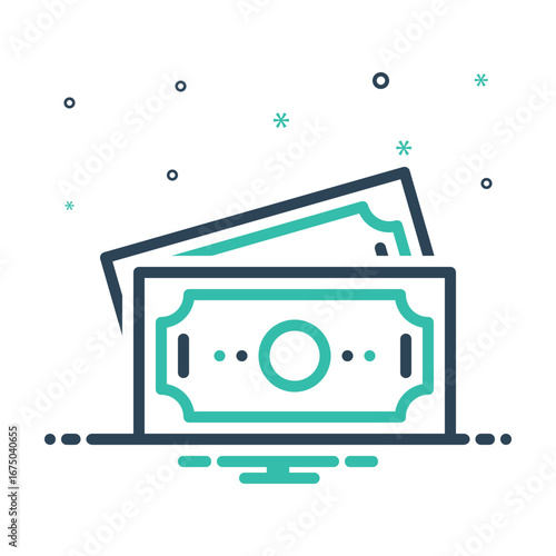 Mix icon for cash