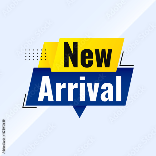 new arrival badge design