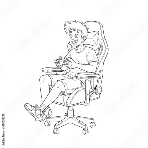 Gamepad Console Controller Outline