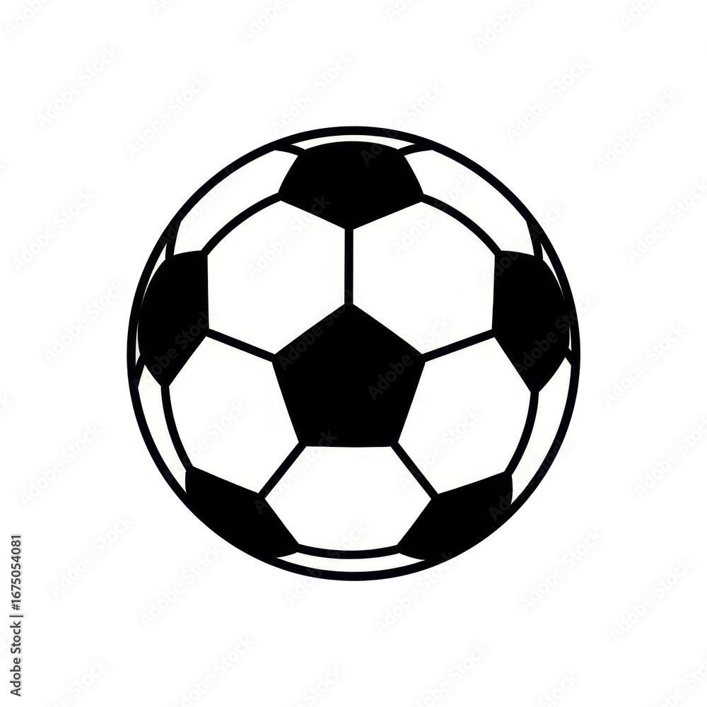 Obraz premium Classic Soccer Ball on Transparent Background