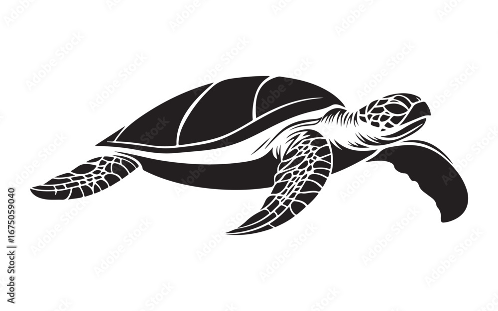 Fototapeta premium sea turtle vector illustration