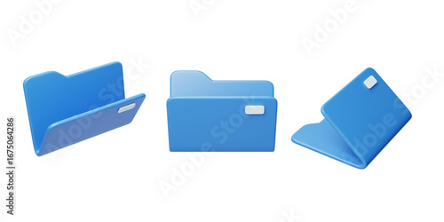 Folder 3D Stationery Office supplies Office workers