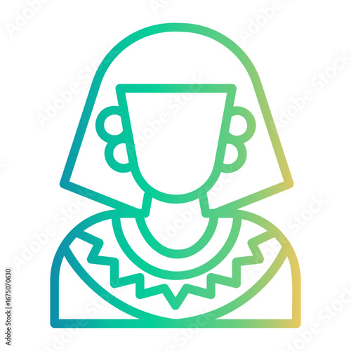 ethnic Line Gradient Icon