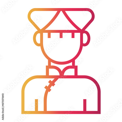 ethnic Line Gradient Icon