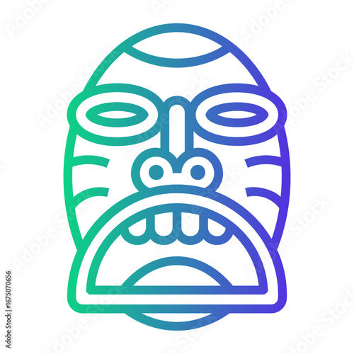ethnic Line Gradient Icon